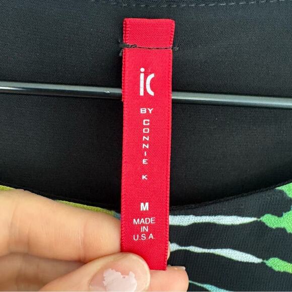 IC by Connie K Medium Wearable Art to Wear Blouse Butterfly Print Black Boho - Picture 3 of 10